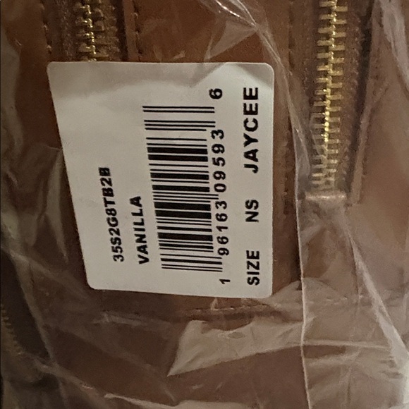 Michael Kors White and Brown Backpack - Picture 5 of 5